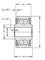 Aerospace - Airframe Control Ball Bearings - DSP-Series Line Drawing.JPG